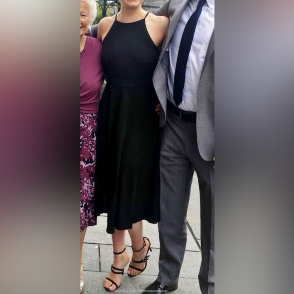 Ann Taylor Classic Black Halter Dress